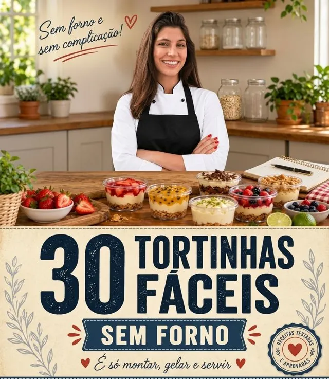 Capa do bônus 2: 30 tortinhas fáceis, sem forno